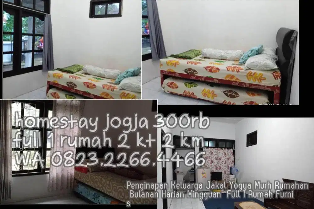 Penginapan Keluarga Jakal Yogya Murh Rumahan Bulanan Harian Mingguan