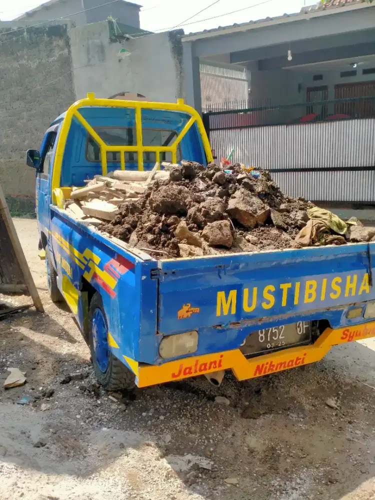 Jasa angkut & buang brangkal puing barangkal sampah daun prabotan dll