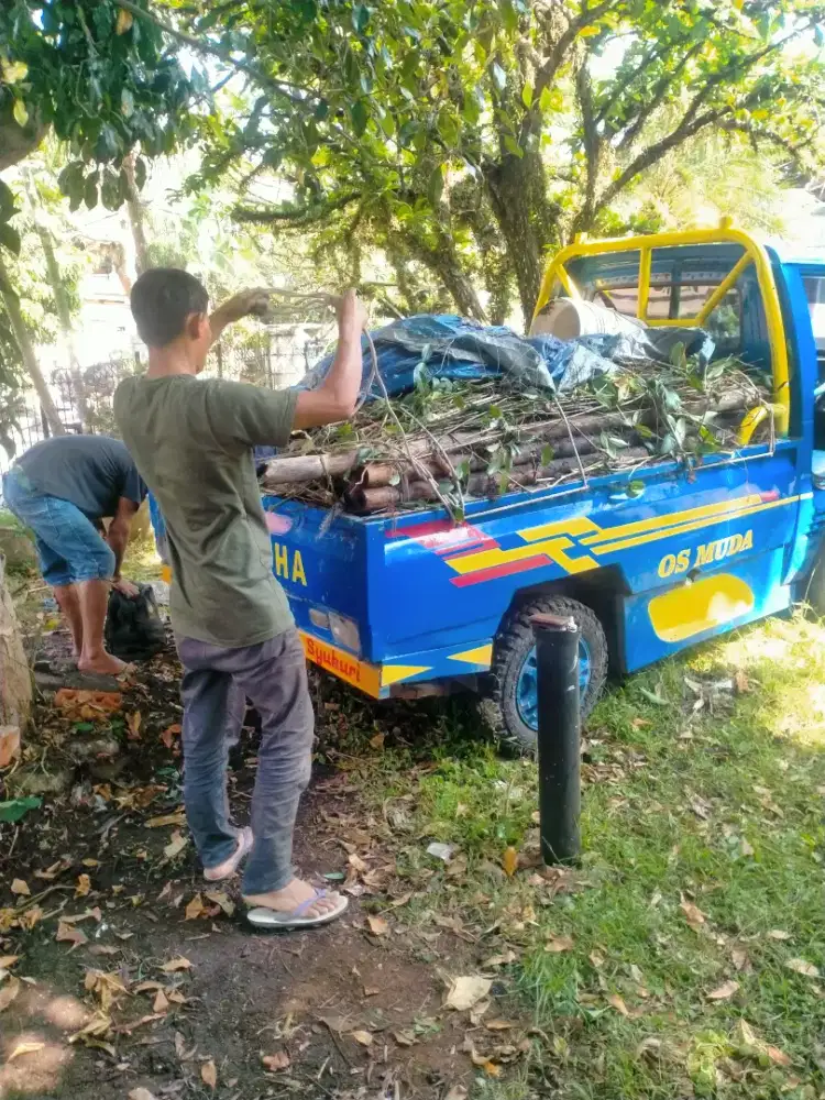 Jasa angkut & buang brangkal puing barangkal sampah daun prabotan dll