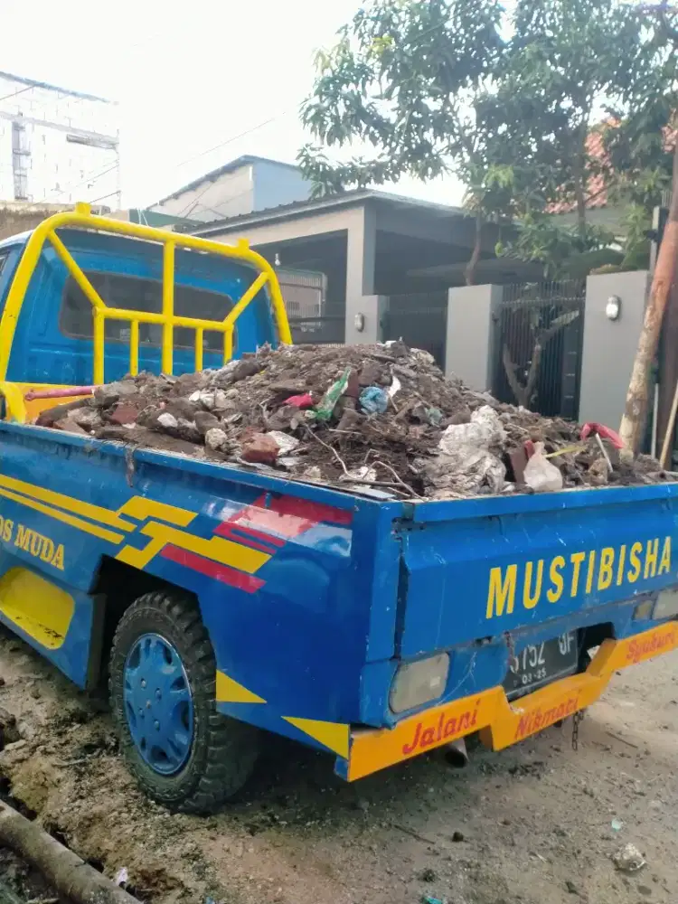 Jasa angkut & buang brangkal puing barangkal sampah daun prabotan dll
