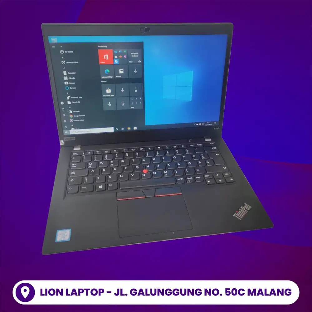 RAM 16GB SSD 256GB Core i5 Gen 8 Slim Lenovo Thinkpad X390 [19|12]