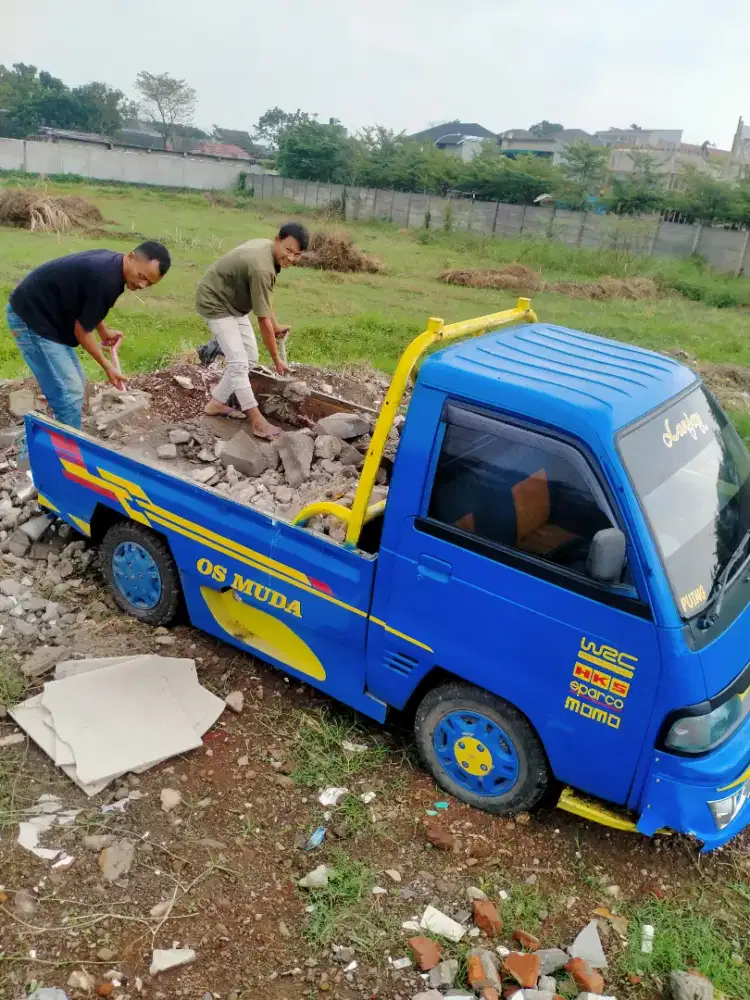 Jasa angkut & buang brangkal puing barangkal sampah daun prabotan dll