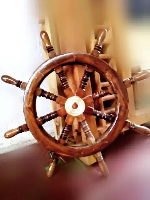 KEMUDI KAPAL PAJANGAN DAN ACCESSORIES KAPAL