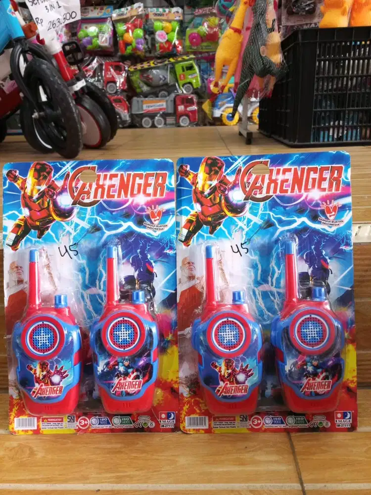 mainan anak walkietalkie avenger