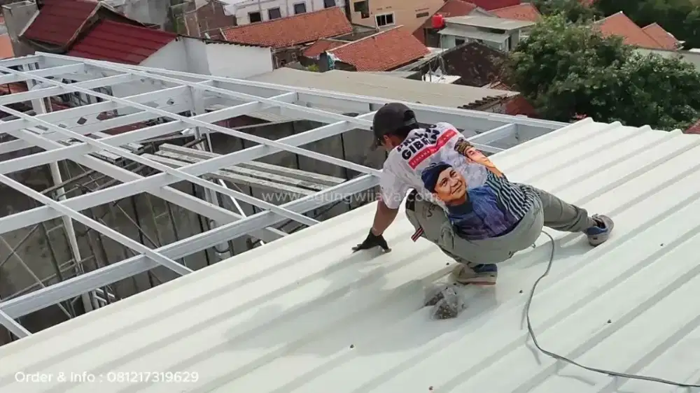 0009 kanopi atap upvc alderon singgle layer