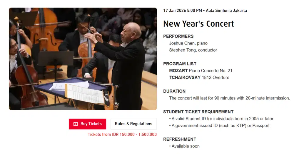 Aula Simfonia Jakarta New Year's Concert