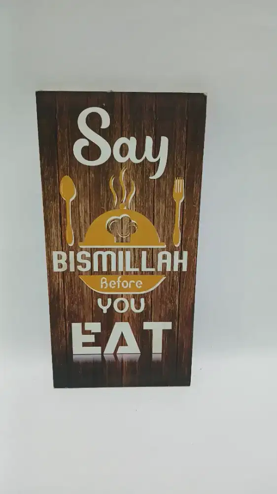 Pajangan Dinding Kayu Cafe / Dapur – Unik & Estetik