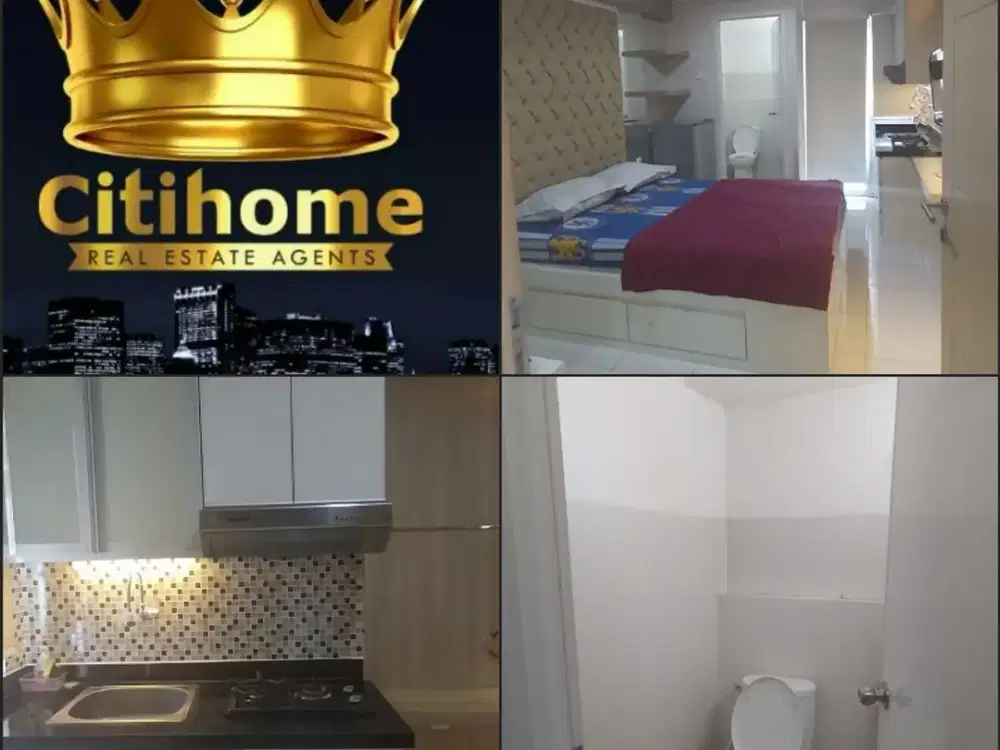 menyewakan apartemen educity 1br bulanan bycitihome