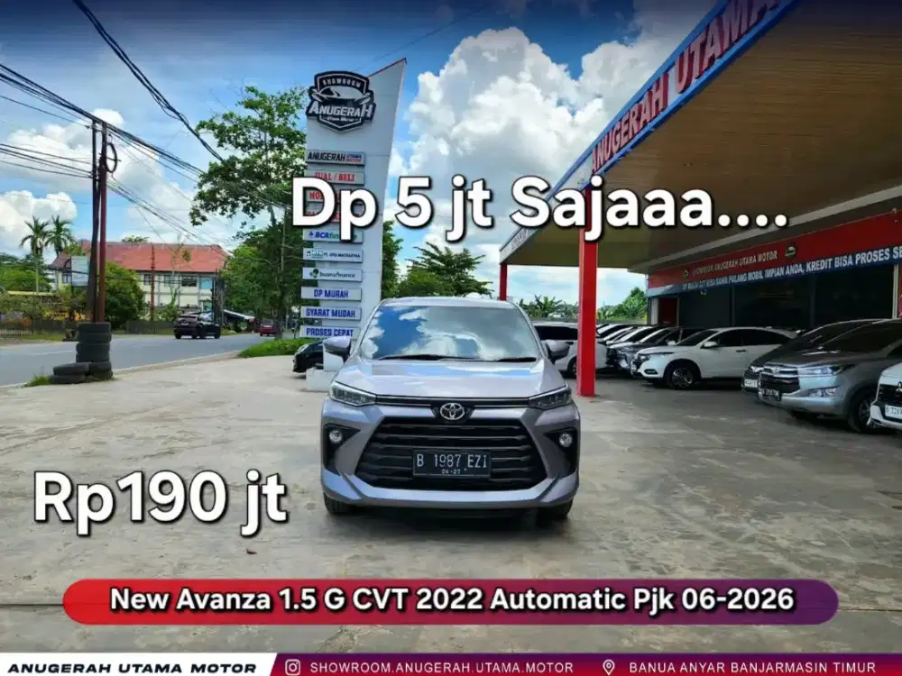 Dp5jt Avanza 1.5 G 2022 Automatic Pjk06-2026