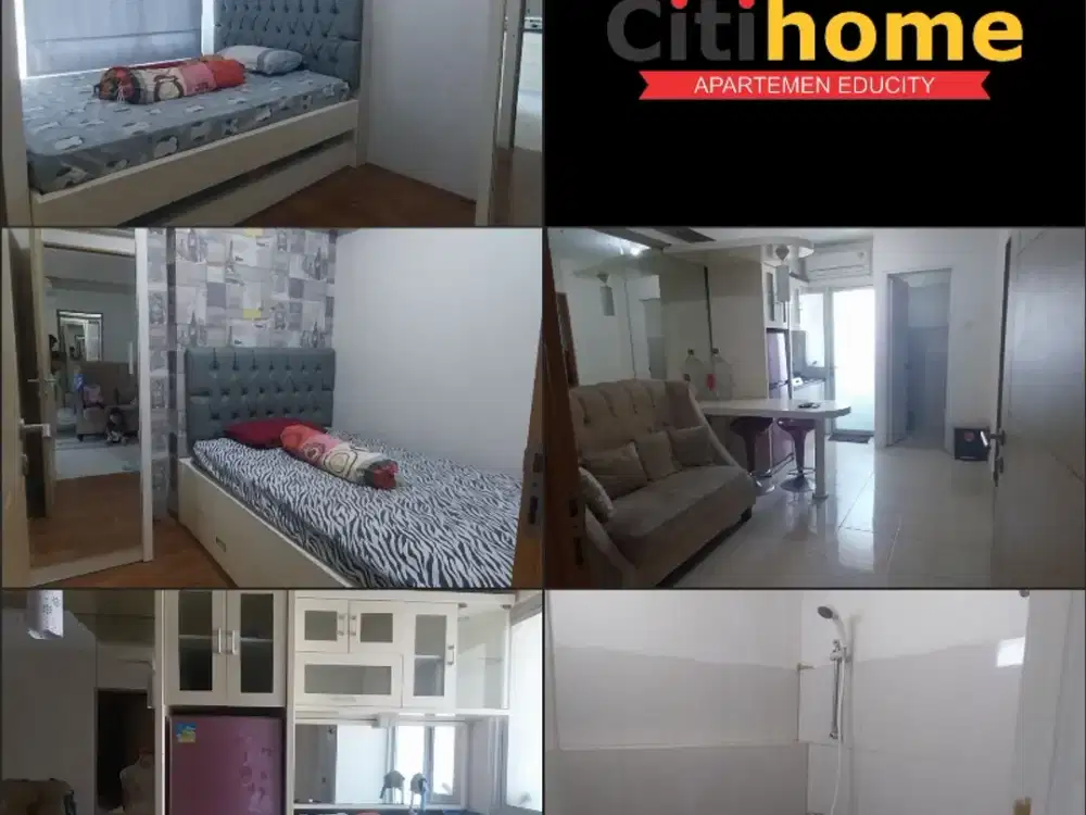 menyewakan apartemen educity 2br bulanan bycitihome