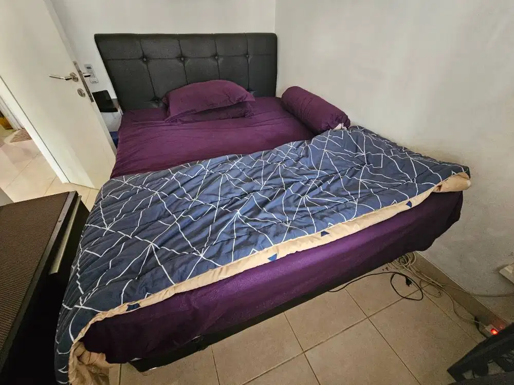 Bed + matress lengkap jual cepat