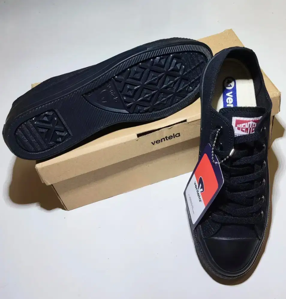 Ventela Ethnic Low All Black