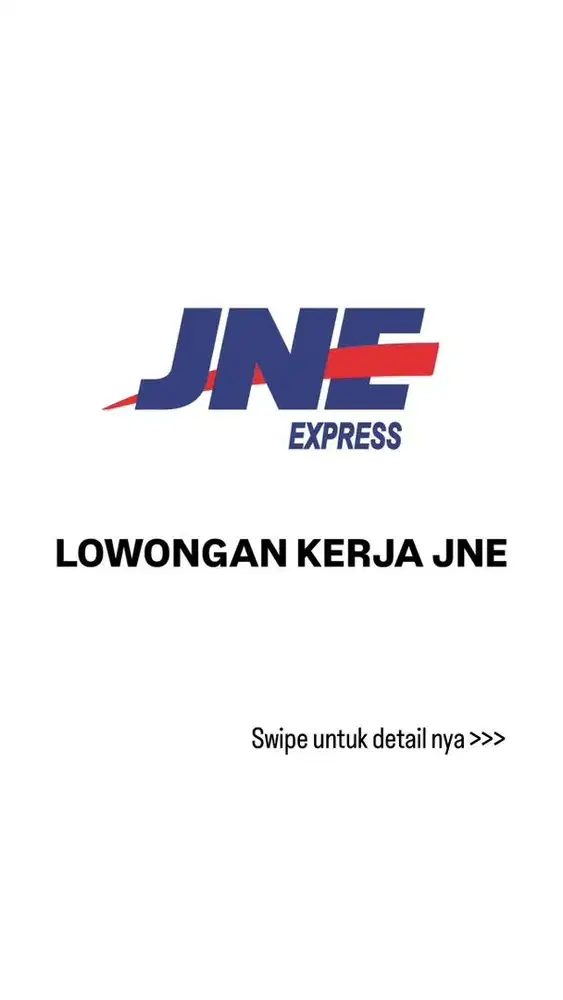Lowongan kerja KURIR JNE