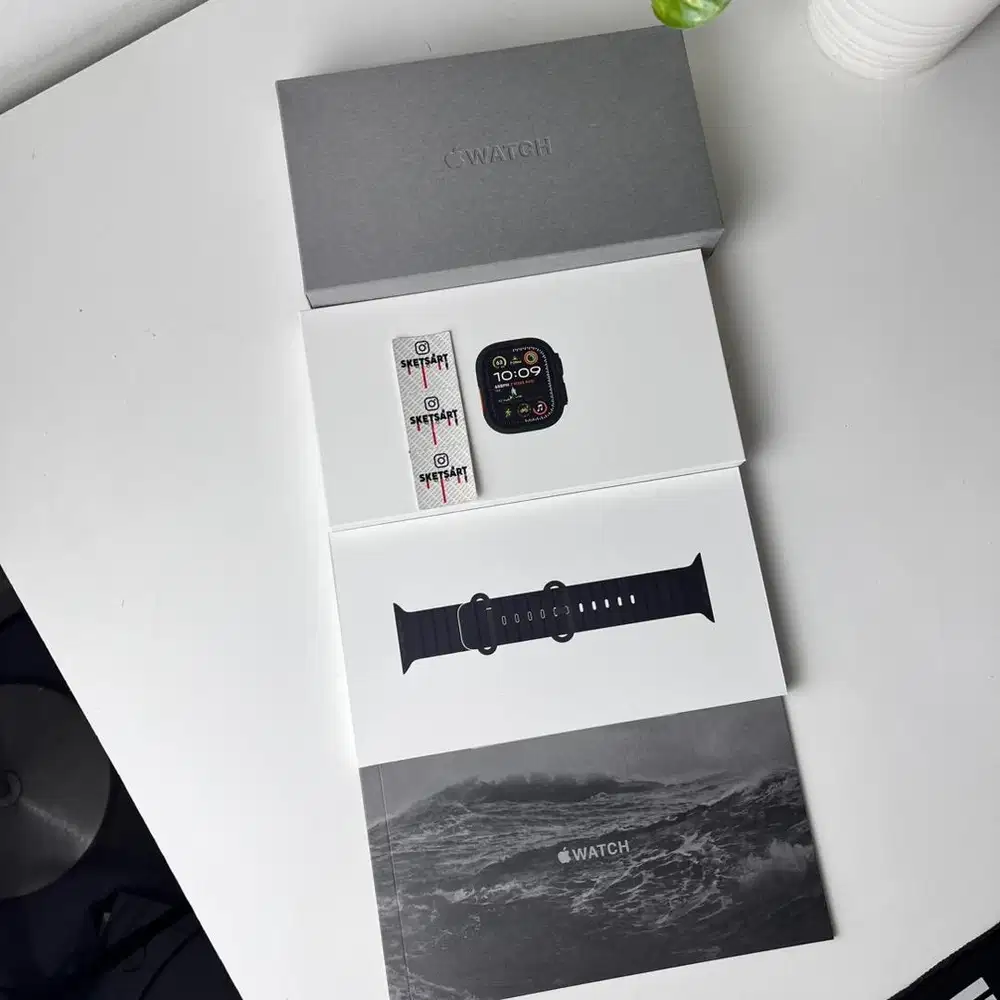 Apple Watch Ultra Gen 2 Black Ocean Band New / Baru Segel