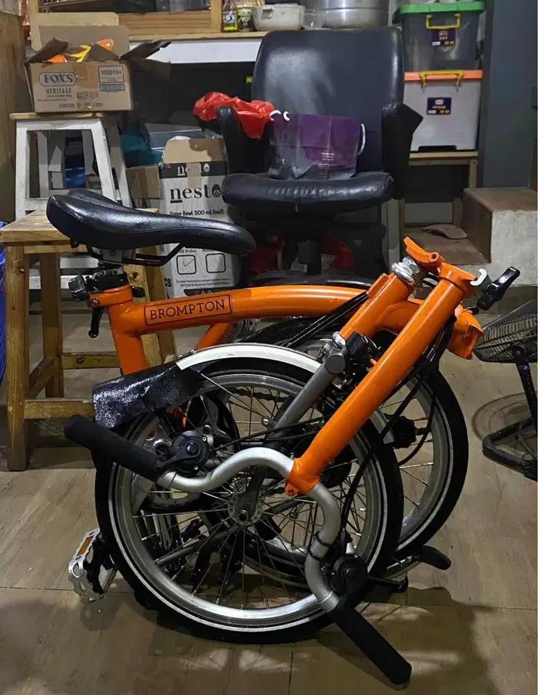 Brompton M6LX Orange Titanium