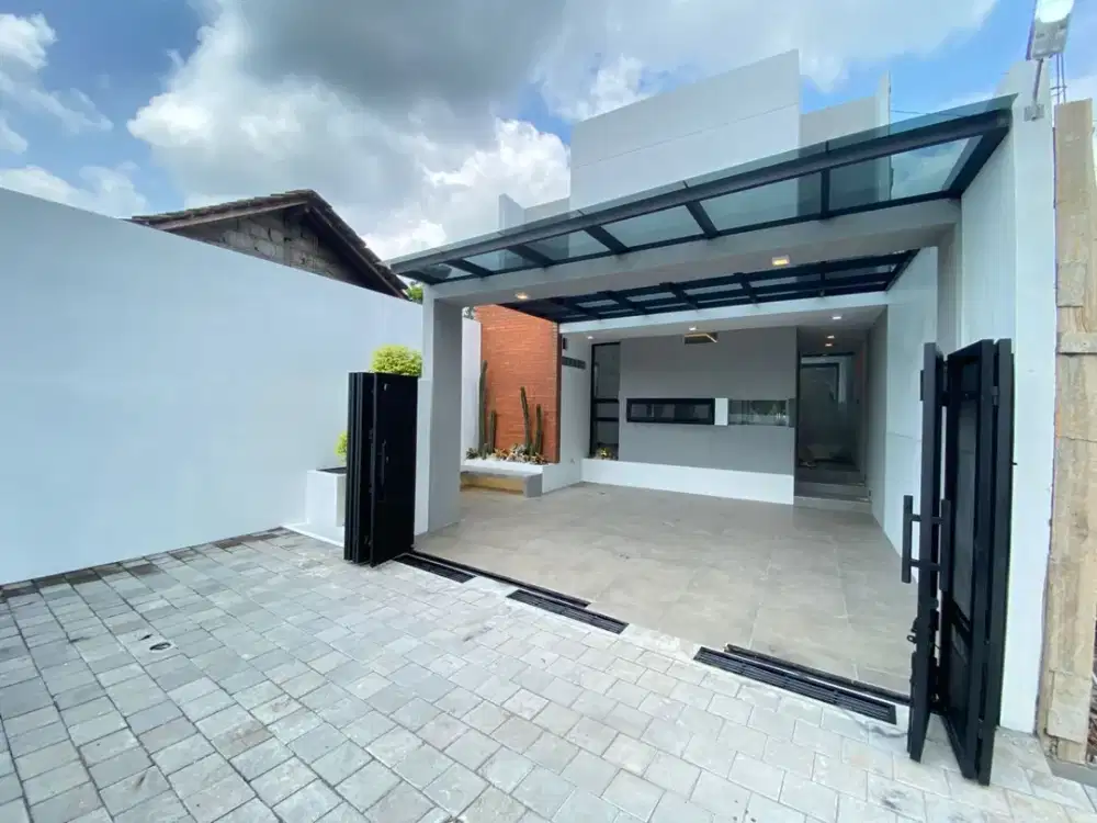 Rumah Siap Huni Industrial Modern Full Furnished di Jakal Km 12 Sleman