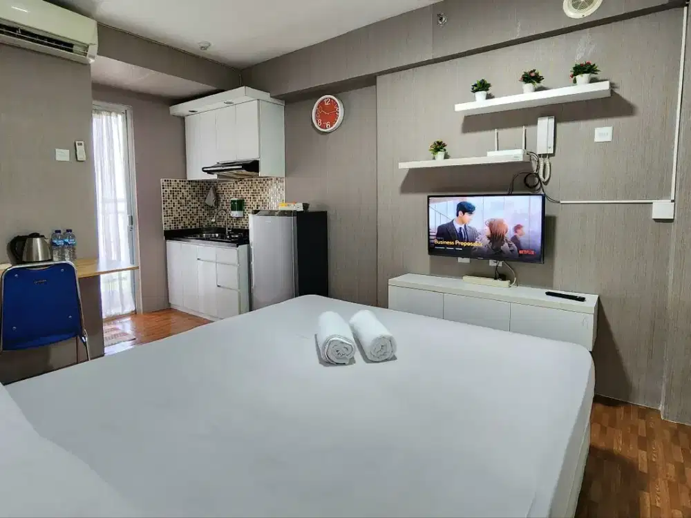 Studio BU Tower Flamboyan lt28 BassuraCity Sangat Terawat Siap Huni