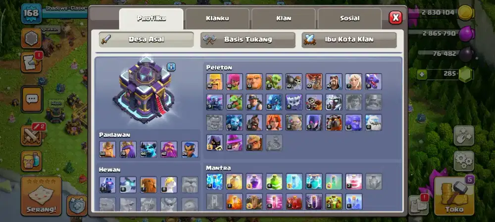 Akun coc baru naik th15