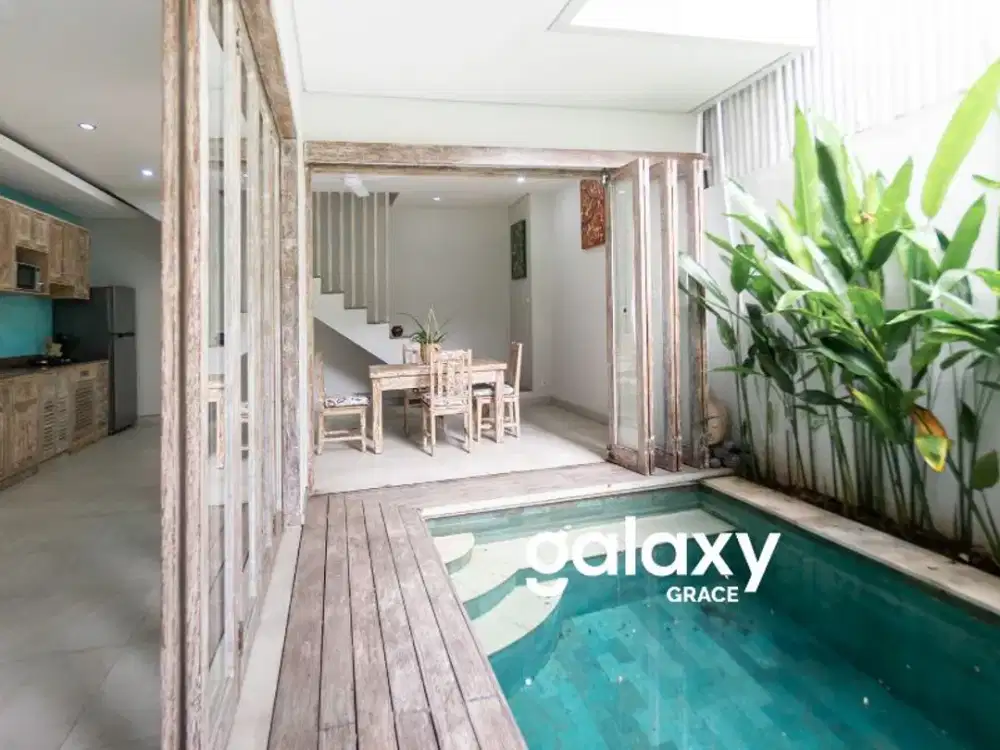 DISEWAKAN VILLA MODERN MINIMALIS 3 LANTAI DI SOL BIDADARI KEROBOKAN BADUNG, BALI