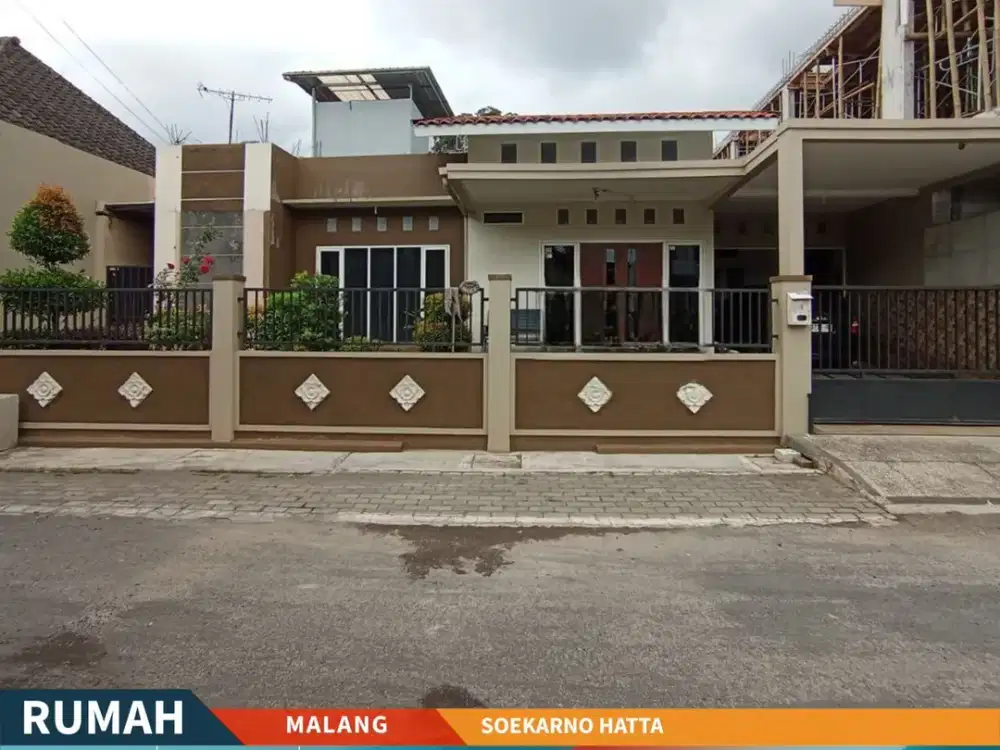 Dijual Rumah Tengah Kota Dekat UB di Soekarno Hatta Malang