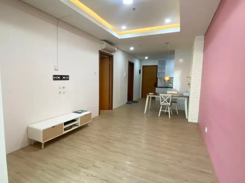 For Sale Condominium Greenbay Pluit 2 Kamar Semi Furnished View Laut + 3 AC Harga Bersahabat!!