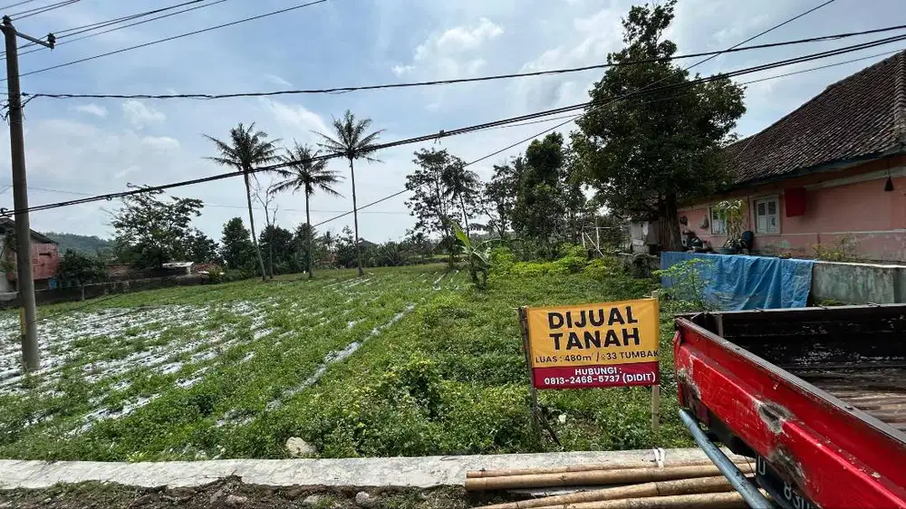 Tanah Pinggir Jalan Desa Siap Bangun Cocok Untuk Rumah/Vila di Garut