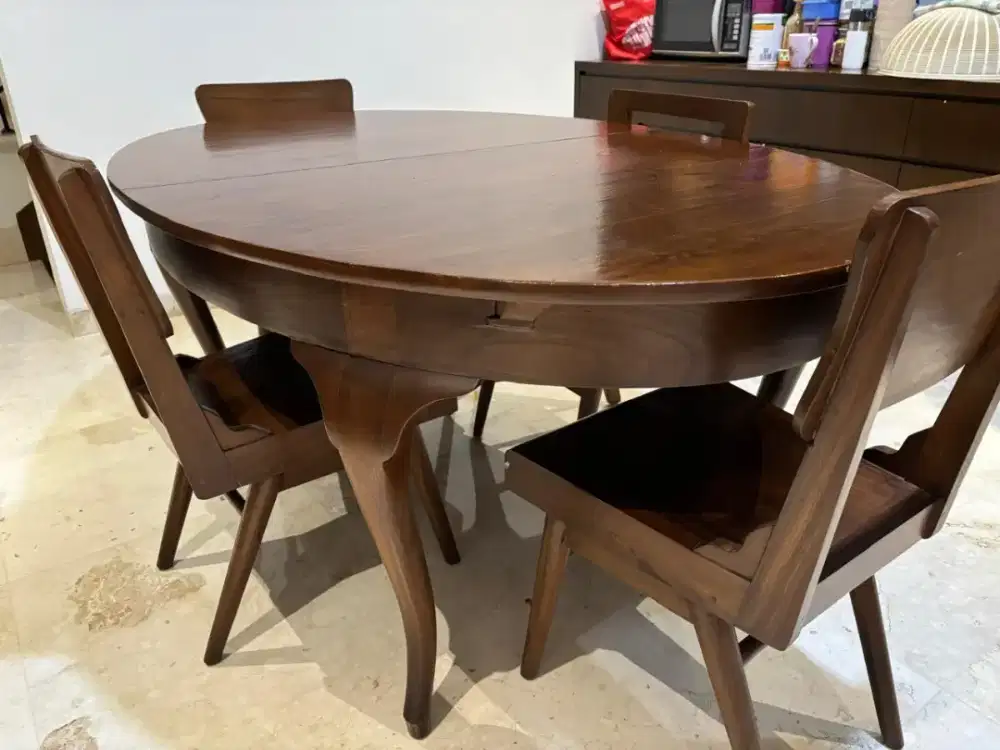 Meja makan kayu jati lawas