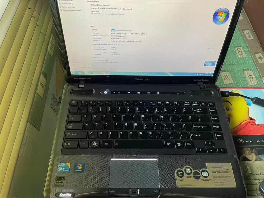 Laptop Toshiba Satelite M645