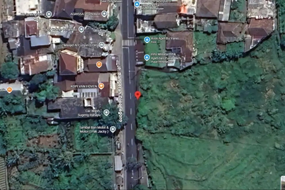 Dijual Tanah Lahan Komersial Raya Diponegoro Batu