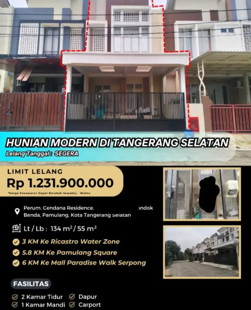 Rumah Perum Cendana Residence Pamulang