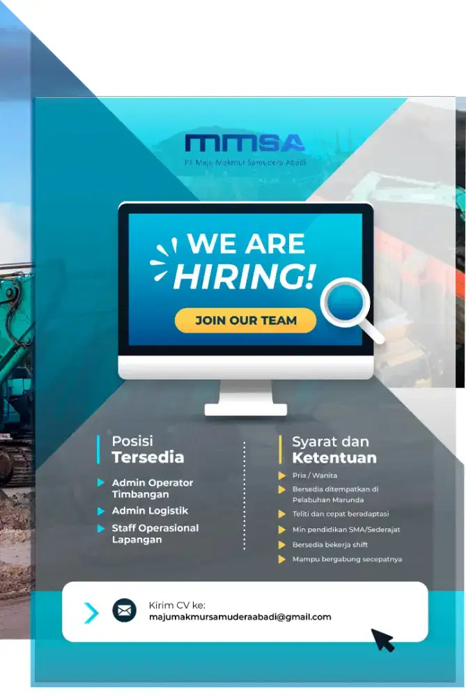 [DIBUTUHKAN SEGERA] ADMIN STAFF