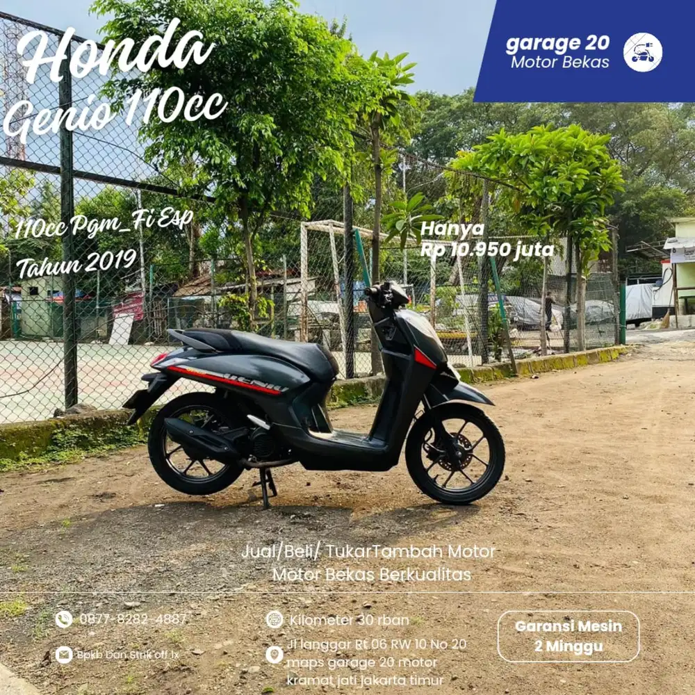 Honda Genio 110cc Cbs Pgm Fi Tahun 2019