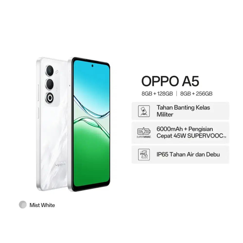 OPPO A5 NFC 16/256 GB CICILAN TANPA KARTU KREDIT