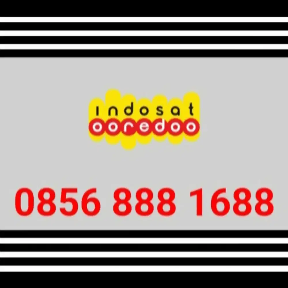NOMOR CANTIK RAPI INDOSAT OOREDOO 11 DIGIT ANGKA HOKI 1688