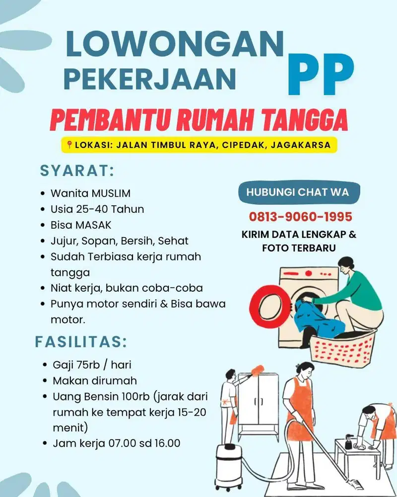 Lowongan Pembantu Rumah Tangga