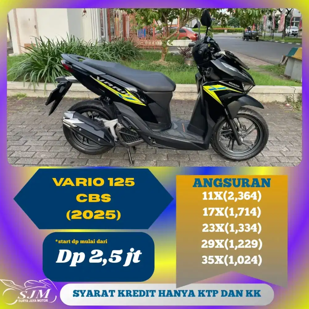 HONDA VARIO 125 CBS 2025 PAJAK PANJANG