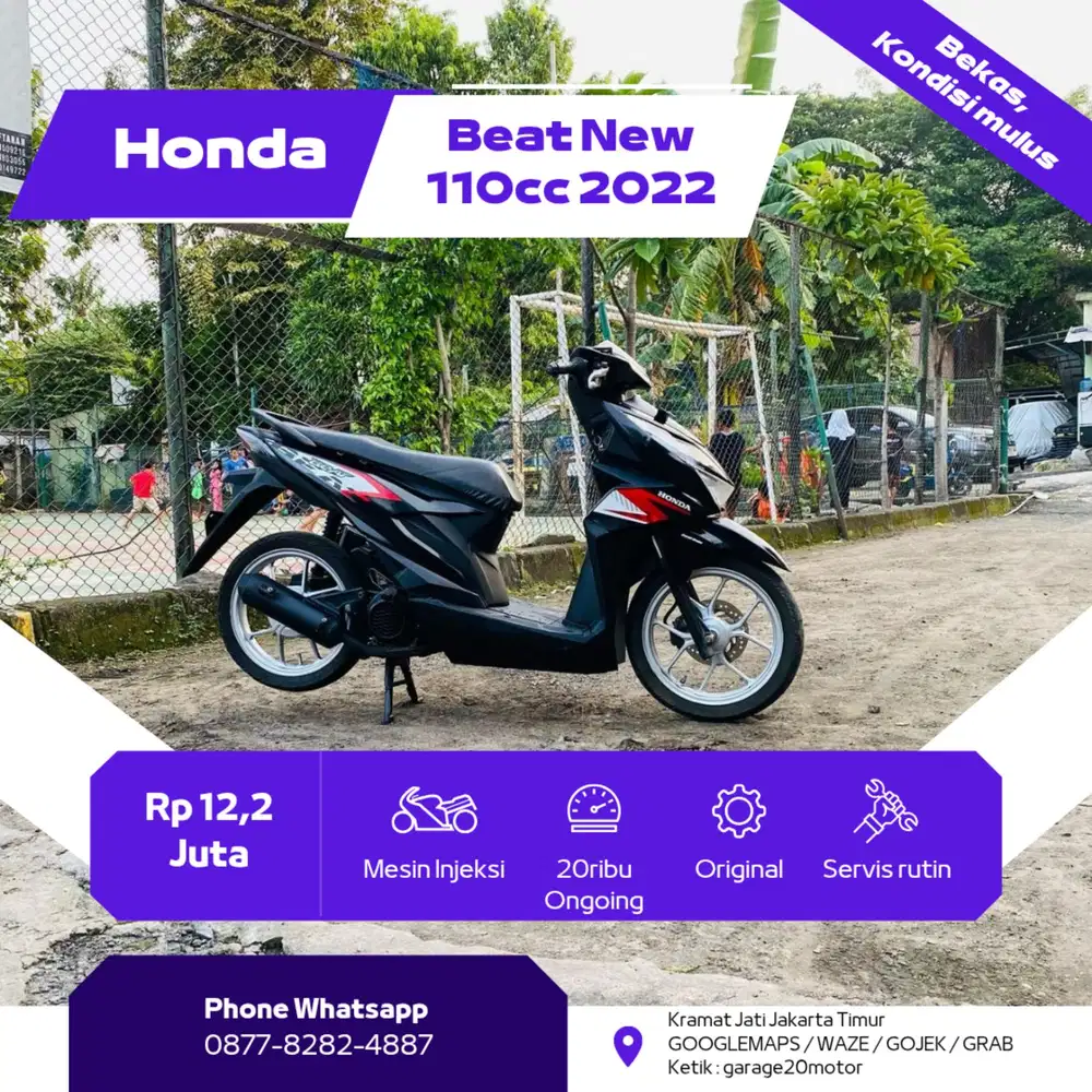 Honda All New Beat 110 Cbs Pgm Fi Tahun 2022