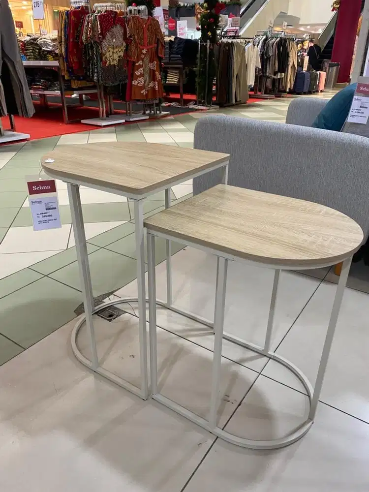 HIRA SIDE TABLE SET OF 2 WHITE