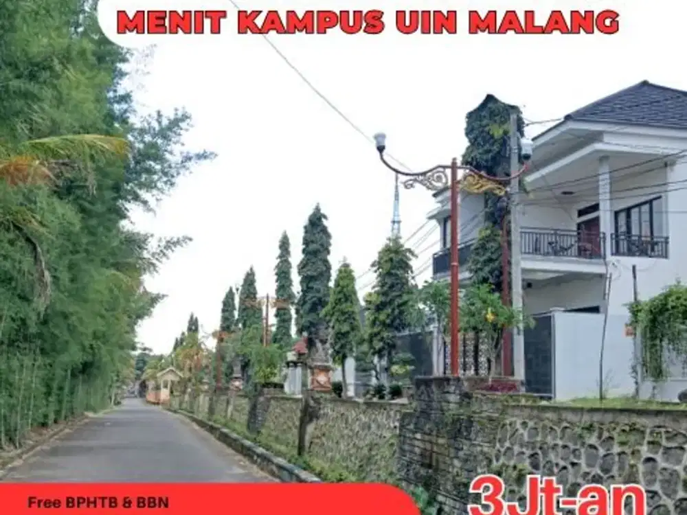 Lingkungan Asri SHM Ready kavling Tinggal satu Yunit fri biaya notaris