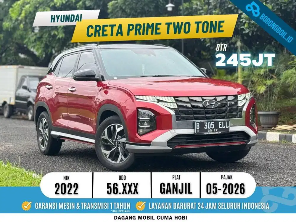 Creta prime 1.5 at 2022 Two tone Merah