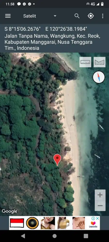 Dijual Tanah Pinggir Pantai