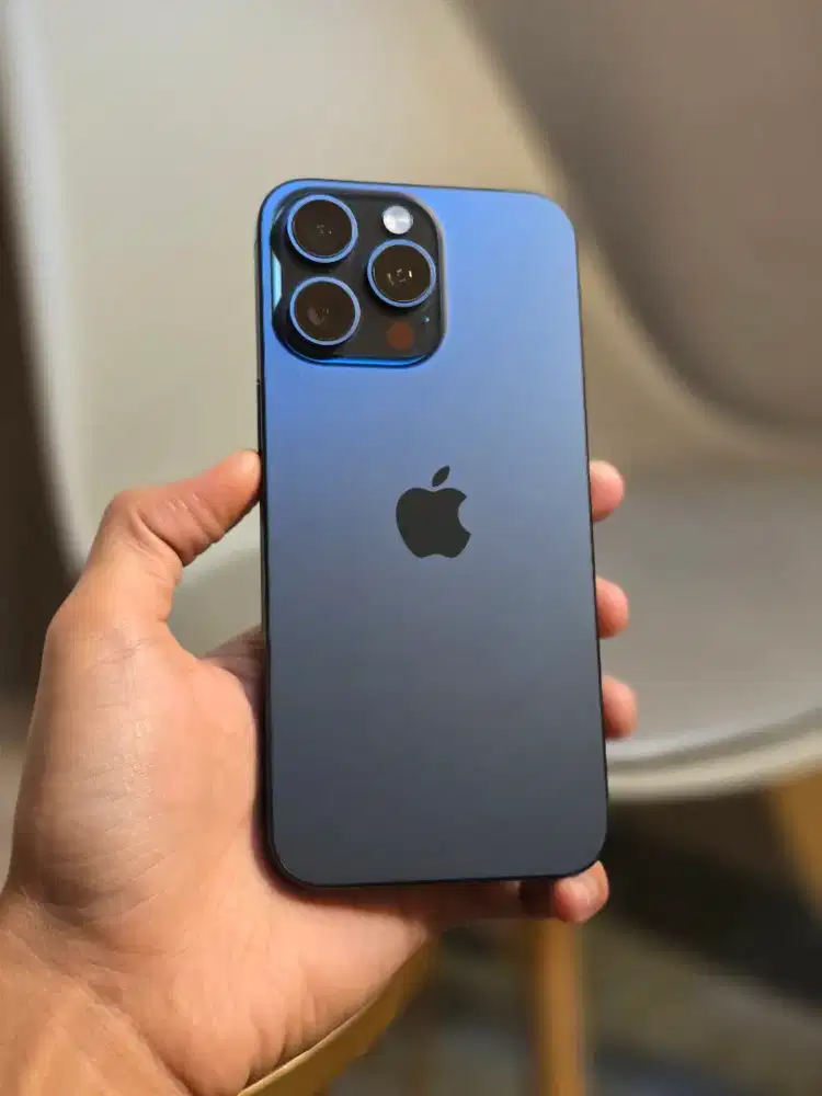 iPhone 15 Promax 256GB iBox Titanium Blue Lengkap