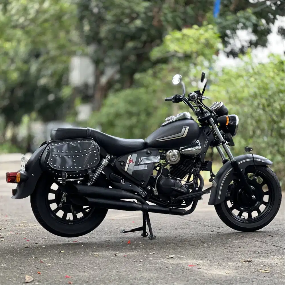 KLASIK BERKELAS! BENELLI MOTOBI 200 EFI 2023 BLACK KM LOW PAJAK HIDUP