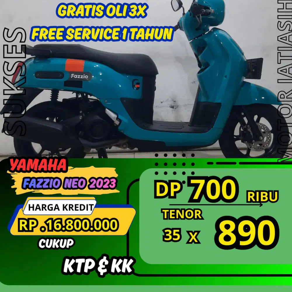 PROMO DP MURAH YAMAHA FAZZIO NEO 2023 DP 500 RIBU BISA CASH/KREDIT