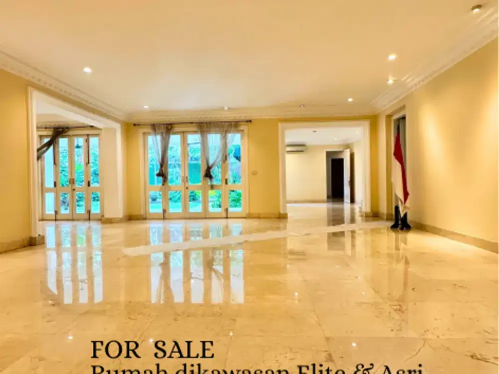 FOR SALE Rumah dikawasan Elite & Asri Sriwijaya, Selong - Area Senopati, Kebayoran Baru