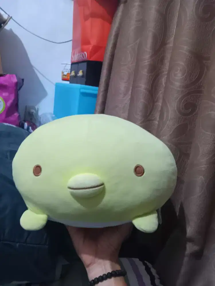 Boneka Sumikko Gurashi Super Mochi Cushion Penguin