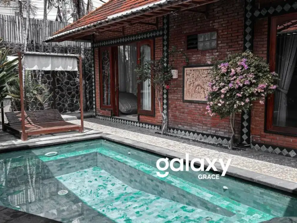 DISEWAKAN THE BRICK VILLA DI BIDADARI KEROBOKAN BADUNG, BALI