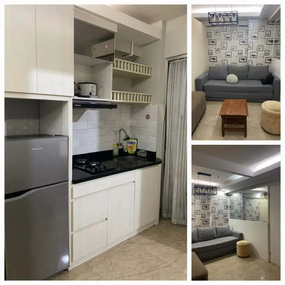 Di jual stock lantai rendah Helconia apartemen Bassura City full modif