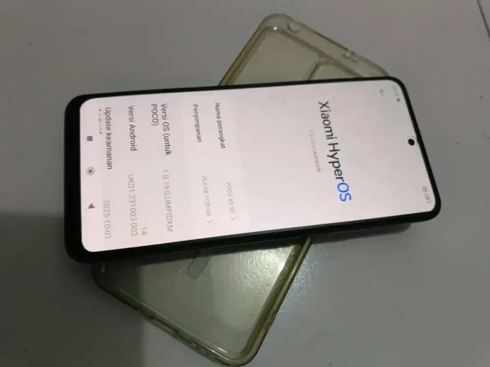 Poco x5 ram 6/128. Hp&casan ori  hp msih bagus. No minus