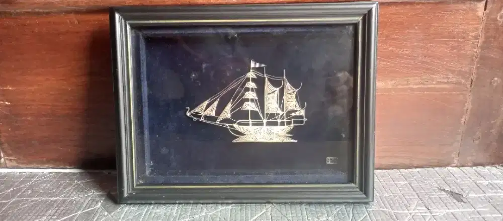 Vintage Silver 925 Filigree Pinisi Ship – Indonesian Maritime Art